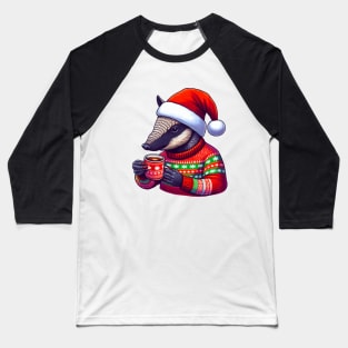 Christmas Armadillo Baseball T-Shirt